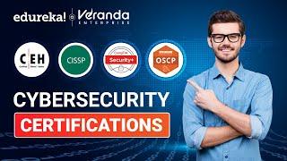  Cybersecurity Certification | Top 5 Cybersecurity Certifications To Get In 2025 | Edureka