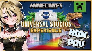 【Minecraft Theme Park Collab】LET'S EXPLORE A VIRTUAL AMUSEMENT PARK!