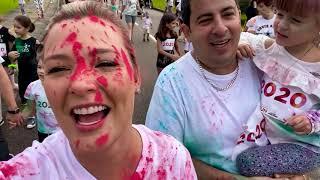 VLOG CORRIDA COLORIDA INFANTIL PARA TODA FAMÍLIA - JÉSSICA GODAR, LAURINHA E HELENA