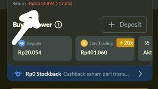 Belajar saham " RUGI " 5 Juta 