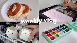 weekly vlog ️ | cafes, studying, cooking, journaling + more