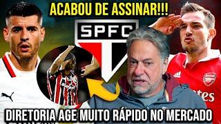 DE AGORA NO SÃO PAULO: ACABOU DE ASSINAR! DIRETORIA DO SPFC AGE MUITO RÁPIDO NO MERCADO!