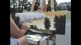 Time Lapse Speed Painting an abstract landscape GagnonStudio