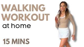 15 Minute Indoor Walking Workout  Walk at Home