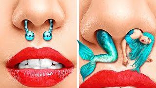 HOW TO BECOME LITTLE MERMAID ‍️ || Beauty Transformation With Hacks by 123 GO! GLOBAL