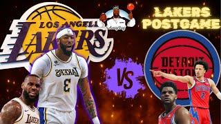 *Live* Lakers vs pistons POSTGAME !