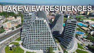 Lake View Residences 2024 - Modern Buildings at Artificial Lake,  Tirana (4K Drone footage)