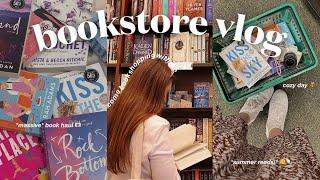 bookstore vlog  spend the day book shopping with me at barnes & noble + book haul! *cozy vlog*