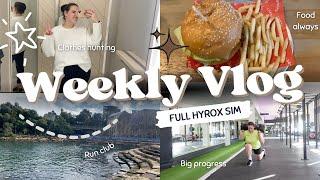 FULL HYROX TRAINING I Weekly Vlog ft. Gym, Running and clothes hunting