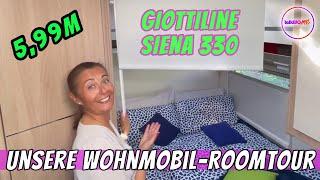 Roomtour Wohnmobil - Giottiline Siena 330, 5,99m Länge, teilintegriert.