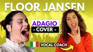 FLOOR JANSEN Adagio (Lara Fabian Cover) - Vocal Coach Reacts (&Analysis) | TrainingVoice