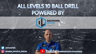 ALL LEVELS 10 BALL DRILL | Diamond pool league drill of the month