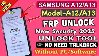2025 Samsung A12 Frp Bypass New Method Without Pc - Android 11/12 | Talk Back Not Working