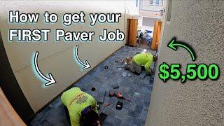 How i SOLD my first PAVER job - step by step