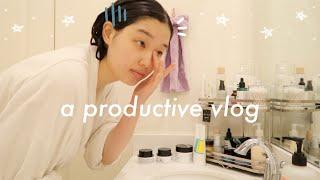 productive vlog: decorate my room with me, tidying, holiday shopping