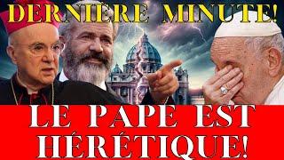 Mel Gibson soutient Viganò avec une lettre qui FAIT TREMBLER LE VATICAN!