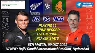 nz vs ned Dream11 Prediction| nz vs ned Dream11 Prediction| Netherlands vs New Zealand 6th World Cup