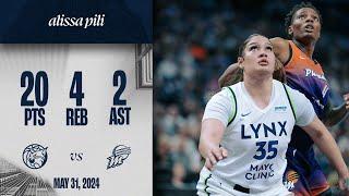 Alissa Pili Scores 20 points in Win Vs. Phoenix Mercury | 5.31.24