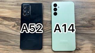 Samsung Galaxy A52 vs Samsung Galaxy A14 (OneUI 6 & Android 14 in A14)