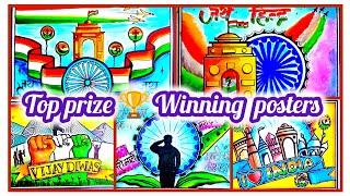 Independence Day drawing easy step/Veer Gatha Project Drawing Independence day poster drawing