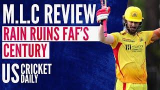 US Cricket Daily #EP5 | Faf du Plessis' 100 SPOILT By Rain in Charlottesville