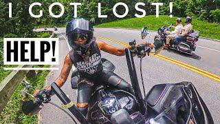 Motorcycle Group Ride GONE WRONG!  Huge Mistake! | QueenSit Harley Davidson Motovlog