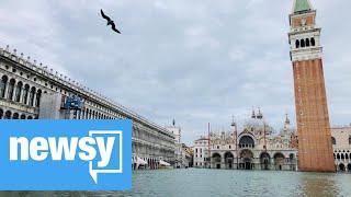 Venice flooded again after another high tide