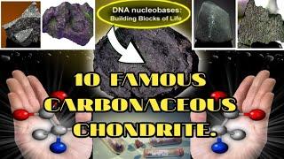 10 Rare and Famous Carbonaceous Chondrites Meteorite. #meteor #meteorite