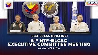 PCO Press Briefing with NTF-ELCAC, NAC, OSG and AFP 11/08/2024