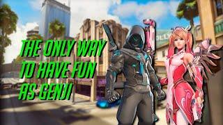 Console Genji Having Fun In PC Lobbies (with subtitles)