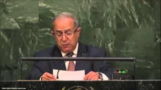 UN Speeches: Algerian Foreign Minister Ramtane Lamamra