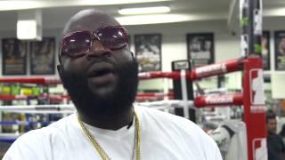 Rick Ross, Tank & Omar Epps visit Floyd Mayweather's Training Camp