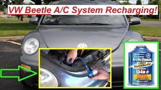 VW Beetle A/C System Recharging  How to Recharge Air Conditioning on Vw Beetle