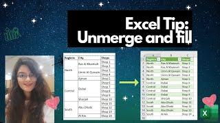 Excel Tip: Unmerge and fill down in Excel