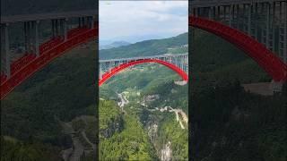 WORLD LARGEST DOUBLE ARCH BRIDGE Shuangbao Bridge Chongqing China 双堡特大桥 #bridge #travel #aerial