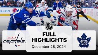 NHL Highlights | Capitals vs. Maple Leafs | December 28, 2024