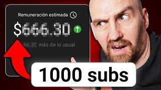 Cuánto te paga YouTube REALMENTE por 1000 Suscriptores