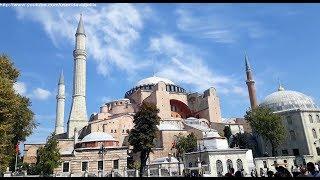 Call to Prayer duel between Blue Mosque and Hagia Sophia in Istanbul