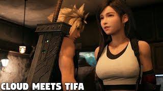 Final Fantasy 7 REMAKE - Cloud meets Tifa