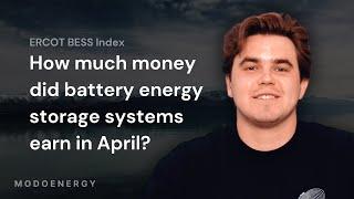 ERCOT battery energy storage systems earned $65k/MW in April 2024