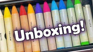 Prima Water soluble Oil Pastels Review - Unboxing