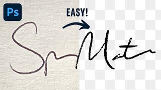 Photoshop Tutorial - How to Digitize a Signature