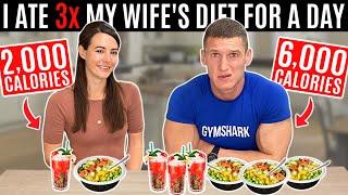 I ate 3x my wife's diet for a day *6,000 CALORIES*