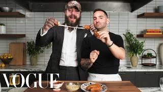 Post Malone Makes Fancy Mozzarella Sticks With Chef Mario Carbone | Vogue