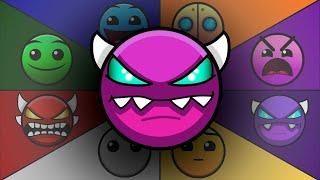 All FIRE IN THE HOLE VERSIONS | GEOMETRY DASH ANIMATION