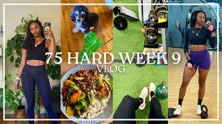 75 HARD WEEK 9 | High-Protein Meal Prep, Daily Workouts, Braiding Hair, Date Night...