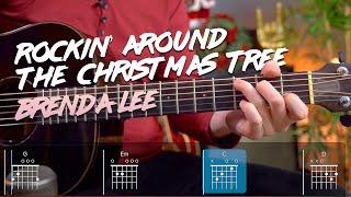 Rockin' Around The Christmas Tree Guitar Tutorial + Visual Jam track!