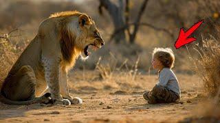 The lion approached the crying abandoned child. And then the unthinkable happened!
