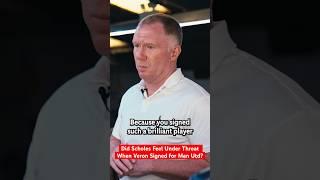 Scholes Thoughts When Veron Signed for Man Utd #five #shorts #scholes #Veron #MUFC