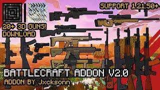 Battlecraft Addon V2.0 Release | Best Gun Addons for Minecraft Bedrock 1.21.50+ | Creator Crafter321